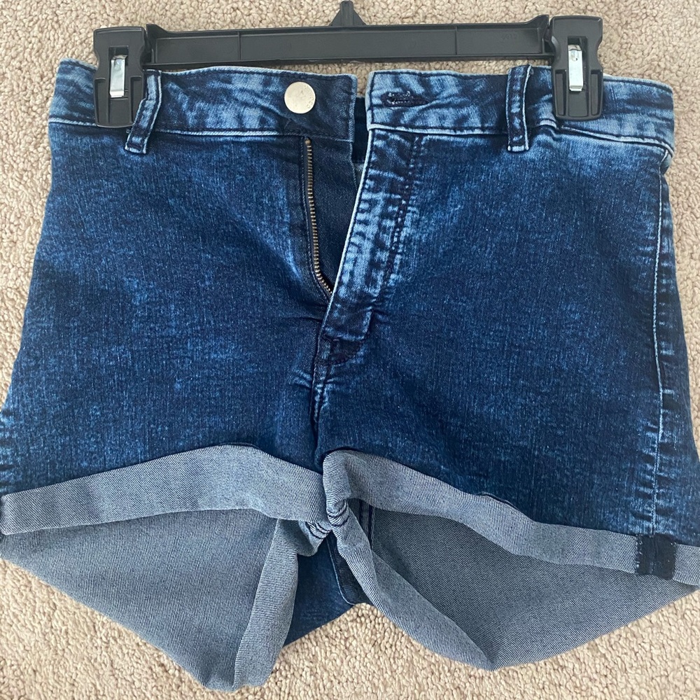 High-Waisted Denim Shorts